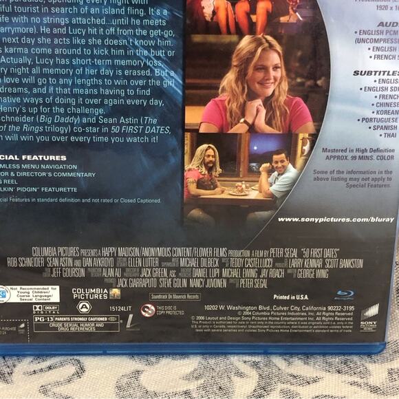 50 First Dates Blue Ray DiscnMovie - Picture 14 of 16